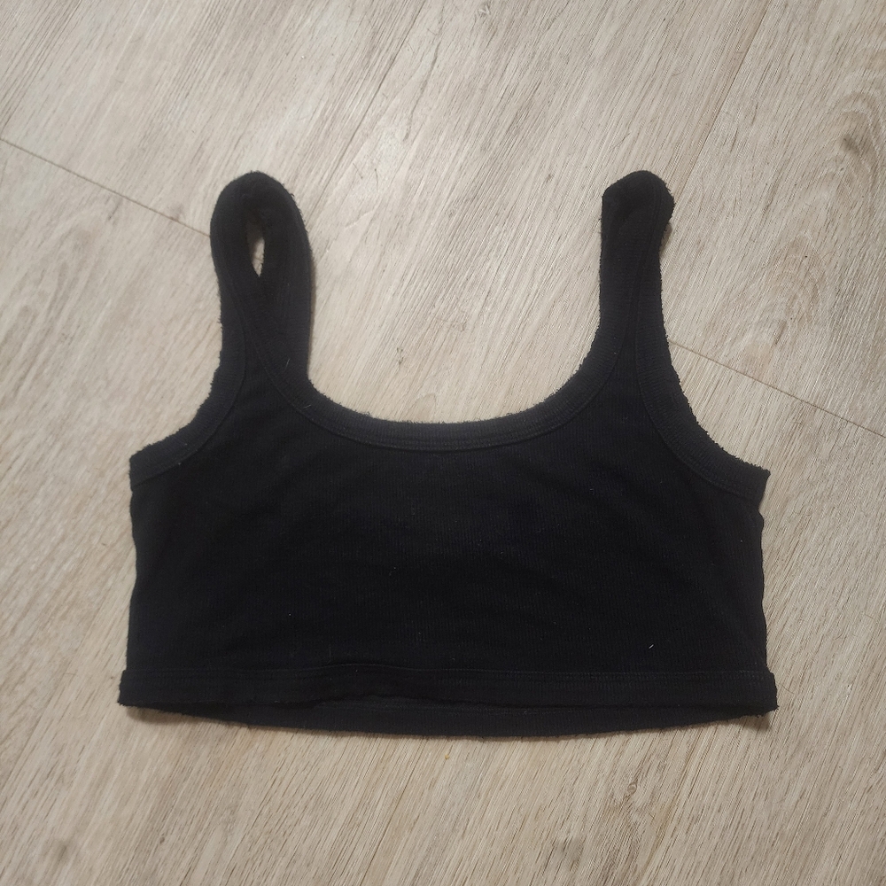 Joah Brown raw edge crop tank S/M